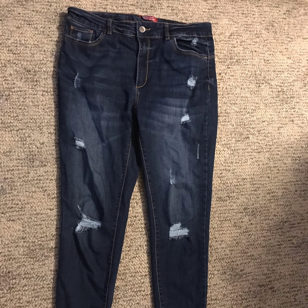 Size 15 distressed skinny jeans